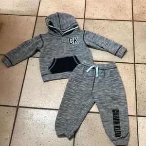 Calvin Klein jogger set, size 24 months